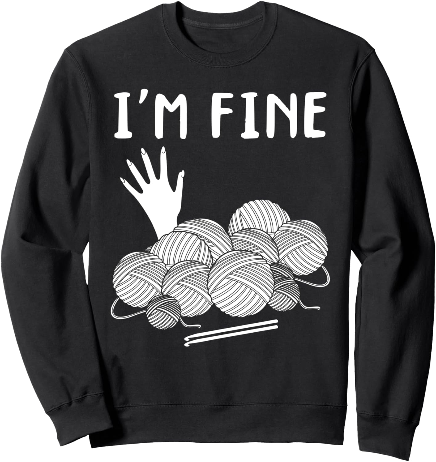 Вязание крючком - Я в порядке - Забавная вязаная толстовка Funny Crocheting Ideas, черный
Вязание крючком - Я в порядке - Забавная вязаная толстовка Funny Crocheting Ideas, черный