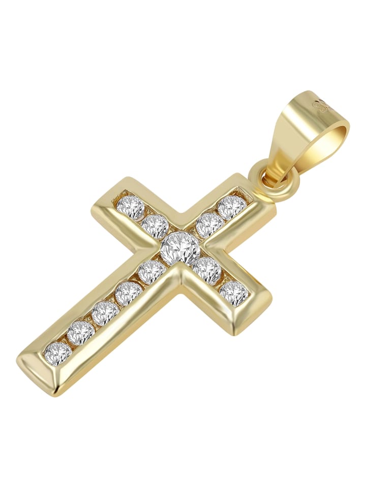 Adeliás Женский кулон - крестик из серебра 925 пробы с кубическим цирконием в золотой оправе
Adeliás Женский кулон - крестик из серебра 925 пробы с кубическим цирконием в золотой оправе