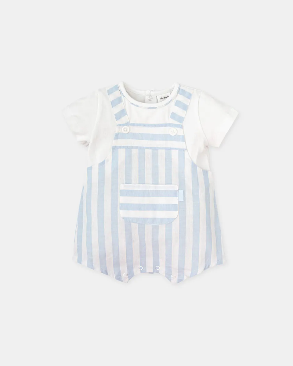 Комбинезон для мальчиков короткий эффект 2 в 1 небесно-голубые полоски Tutto Piccolo, голубой
Комбинезон для мальчиков короткий эффект 2 в 1 небесно-голубые полоски Tutto Piccolo, голубой