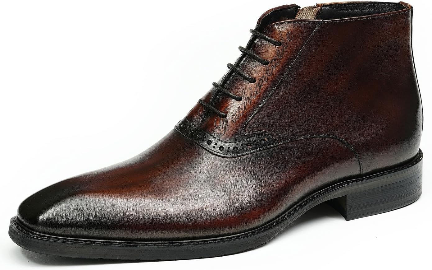 Мужские ботинки Santimon Chelsea черные, броги, кожаные оксфорды, модные удобные повседневные ботинки на молнии до щиколотки
Мужские ботинки Santimon Chelsea черные, броги, кожаные оксфорды, модные удобные повседневные ботинки на молнии до щиколотки