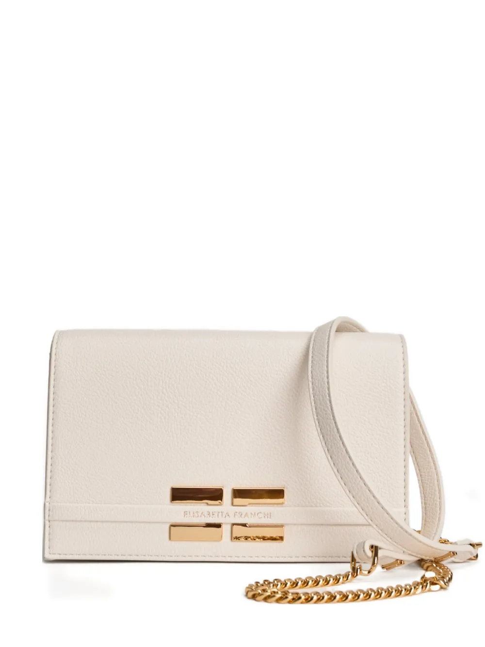 Сумка-клатч с цепочкой и декоративной табличкой Elisabetta Franchi, бежевый
Сумка-клатч с цепочкой и декоративной табличкой Elisabetta Franchi, бежевый