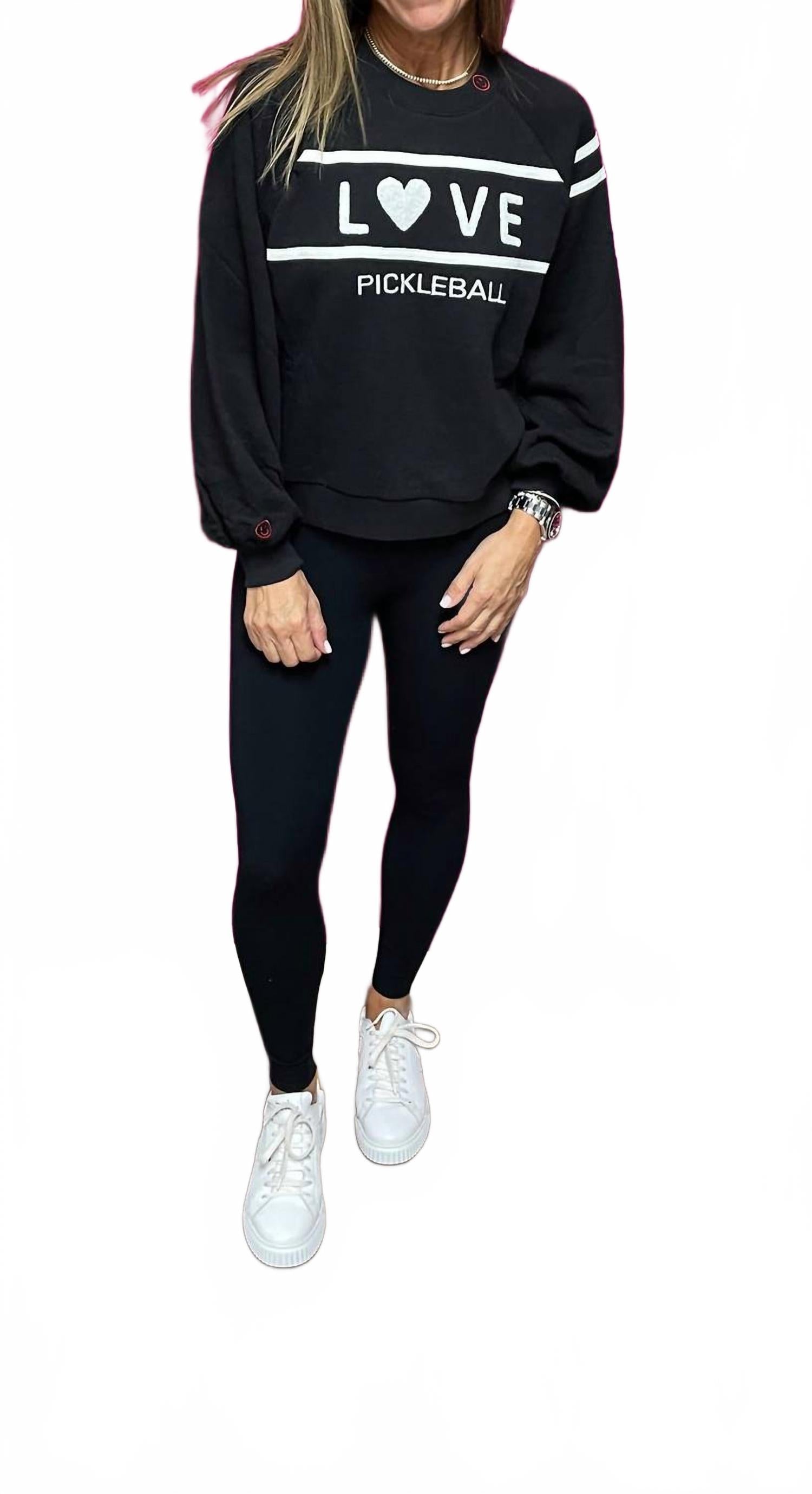 Свитшот для пиклбола в черном цвете Just Madison
Свитшот для пиклбола в черном цвете Just Madison