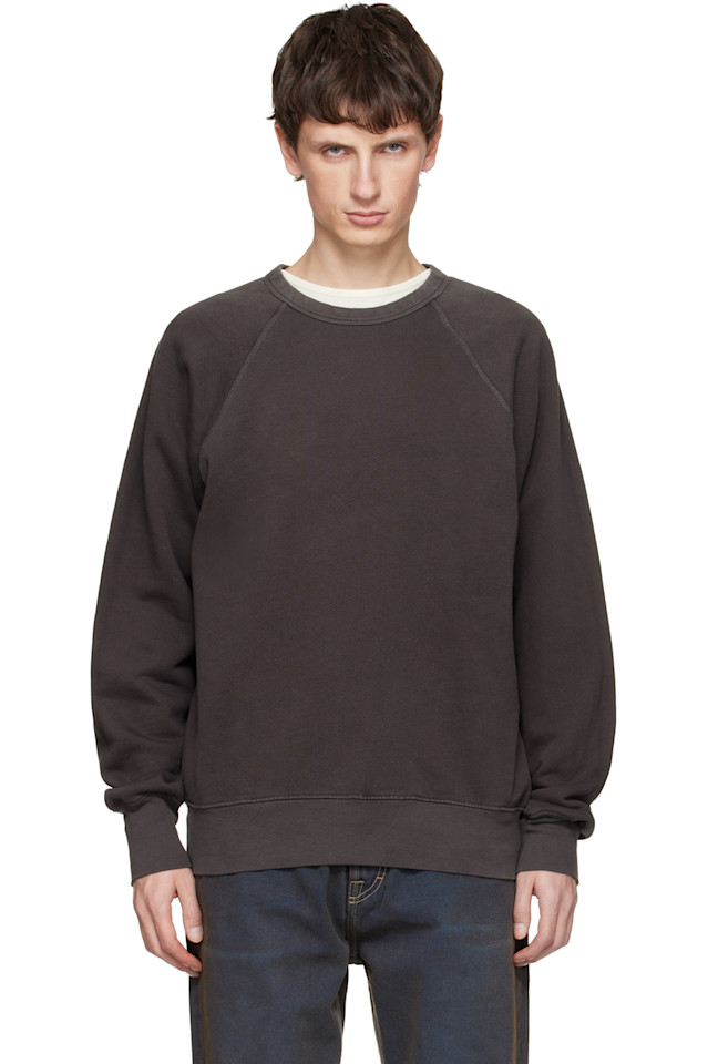 Les Tien Серая плотная толстовка-реглан с окантованным воротником
Les Tien Серая плотная толстовка-реглан с окантованным воротником