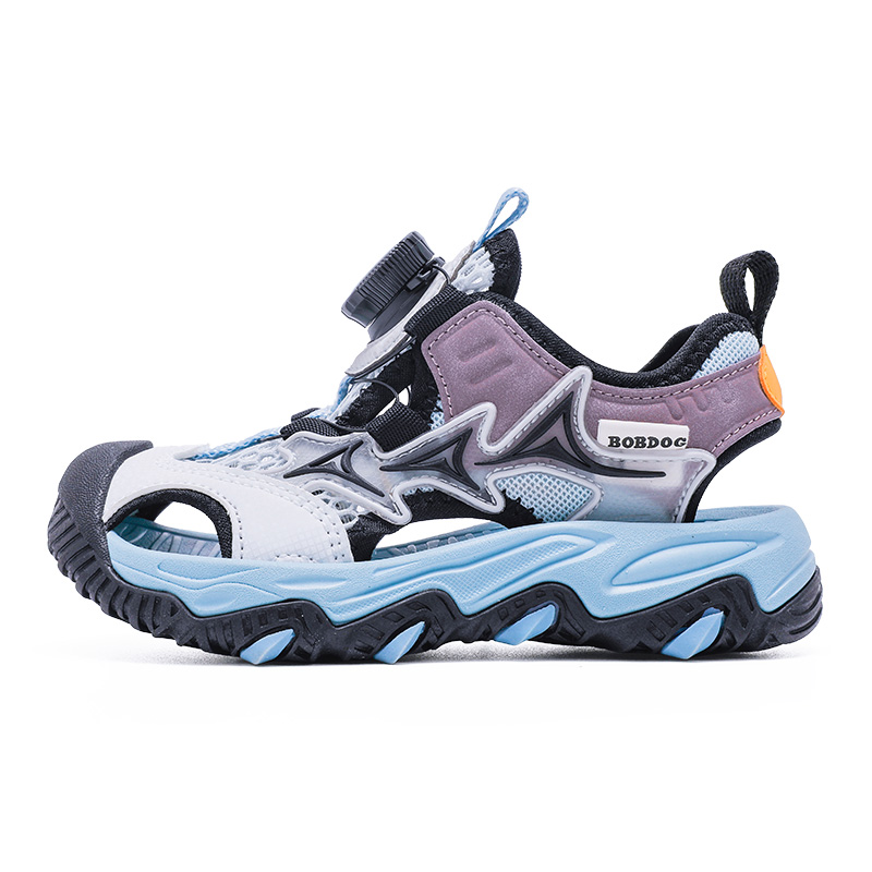 Сандалии детские, износостойкие, дышащие, низкие BOBDOG, черный/серый 
Сандалии детские, износостойкие, дышащие, низкие BOBDOG, черный/серый