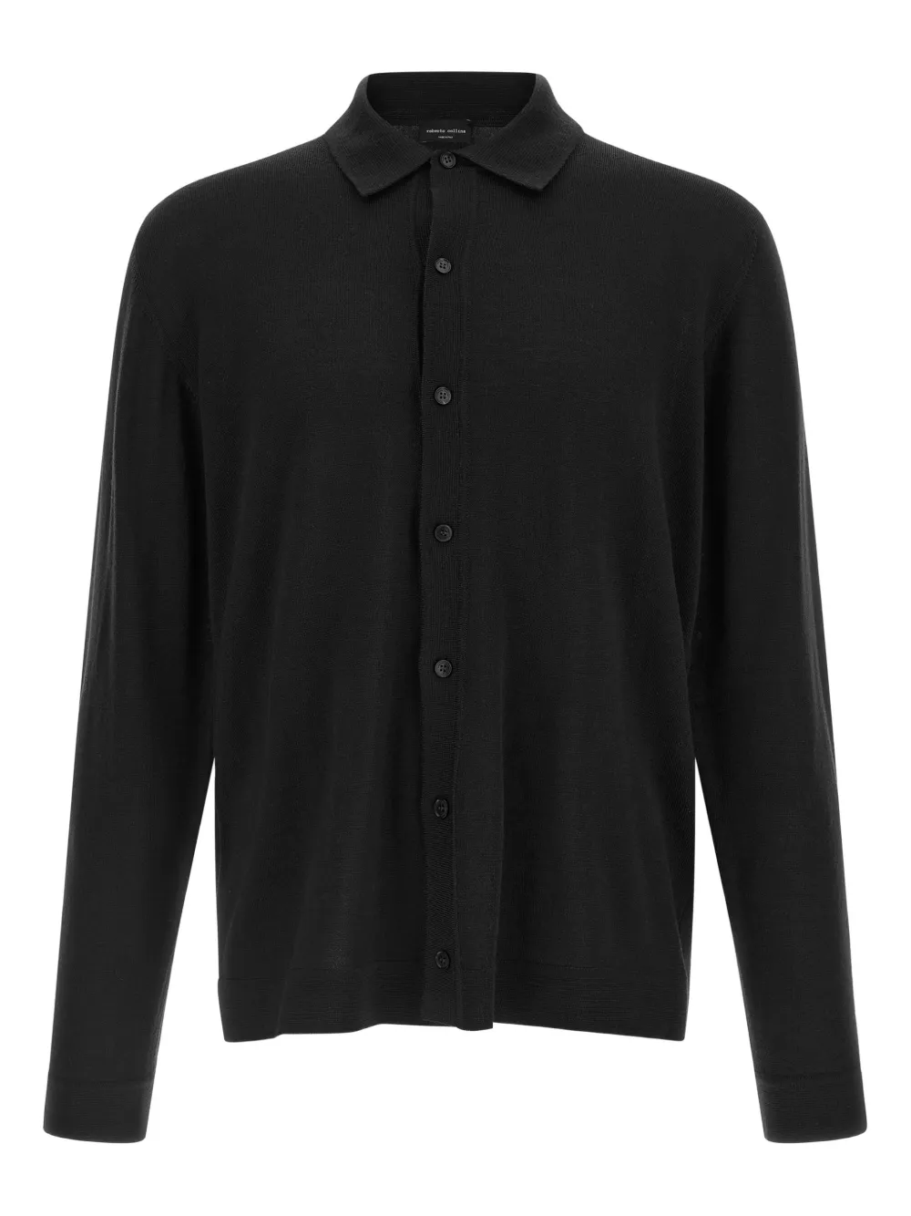 Кардиган из шерсти на пуговицах Roberto Collina, черный
Кардиган из шерсти на пуговицах Roberto Collina, черный