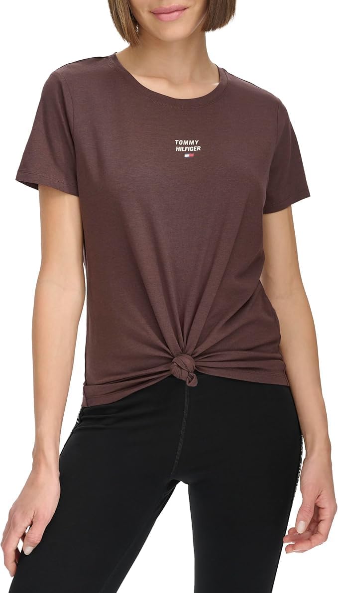 Женская футболка с короткими рукавами и принтом логотипа Tommy Hilfiger, Dark Chocolate, Коричневый, Женская футболка с короткими рукавами и принтом логотипа Tommy Hilfiger, Dark Chocolate
Женская футболка с короткими рукавами и принтом логотипа Tommy Hilfiger, Dark Chocolate, Коричневый, Женская футболка с короткими рукавами и принтом логотипа Tommy Hilfiger, Dark Chocolate