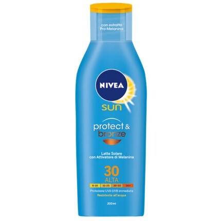 Sun Milk Solar Protect Бронзовое увлажняющее средство Spf30 High 200 мл, Nivea
Sun Milk Solar Protect Бронзовое увлажняющее средство Spf30 High 200 мл, Nivea