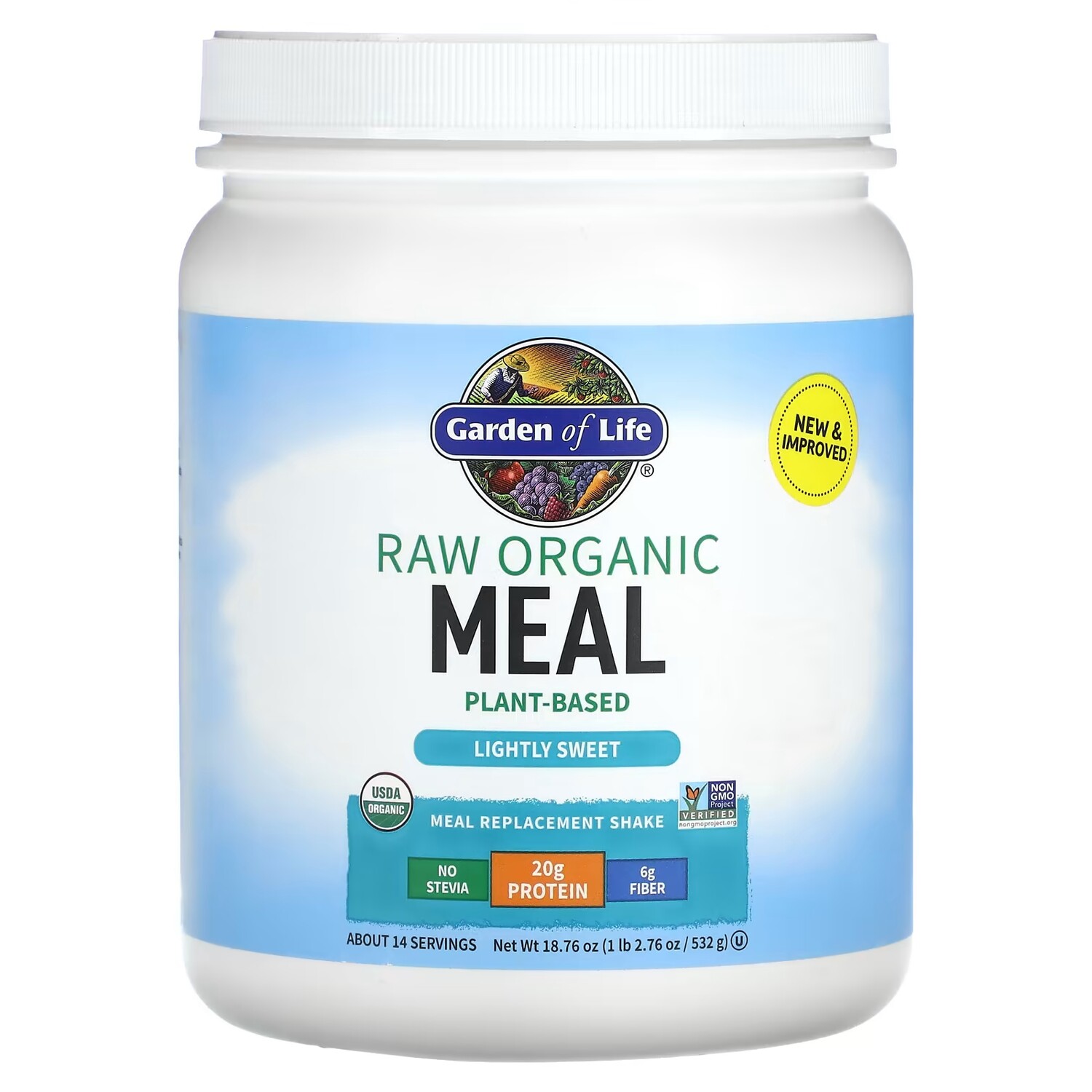 Коктейль-заменитель еды Garden of Life RAW Organic Meal, 532 г
Коктейль-заменитель еды Garden of Life RAW Organic Meal, 532 г
