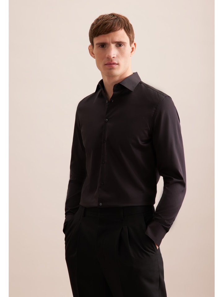 Рубашка Seidensticker, черный
Рубашка Seidensticker, черный