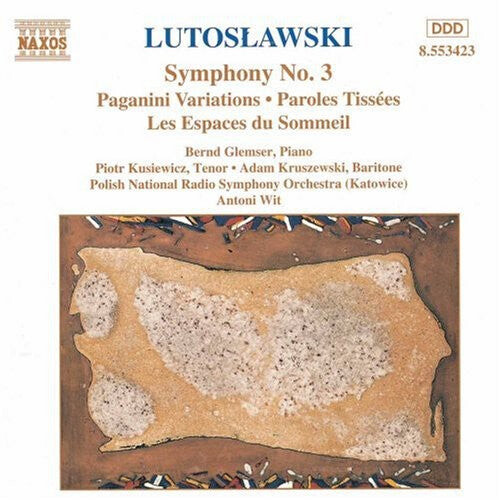 CD диск Lutoslawski / Wit / Polish National Radio Symphony: Symphony 3 / Paganini Variations / Paroles Tissees
CD диск Lutoslawski / Wit / Polish National Radio Symphony: Symphony 3 / Paganini Variations / Paroles Tissees