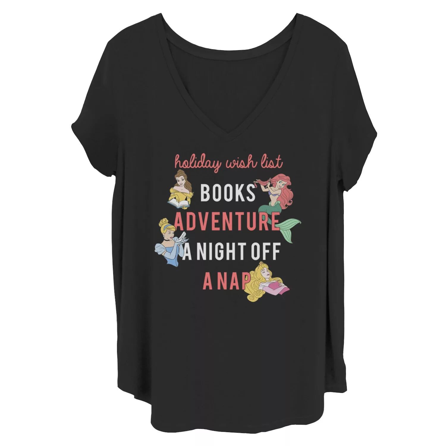 Футболка с надписью Juniors' Plus Disney Princess Holiday Wish List Licensed Character
Футболка с надписью Juniors' Plus Disney Princess Holiday Wish List Licensed Character