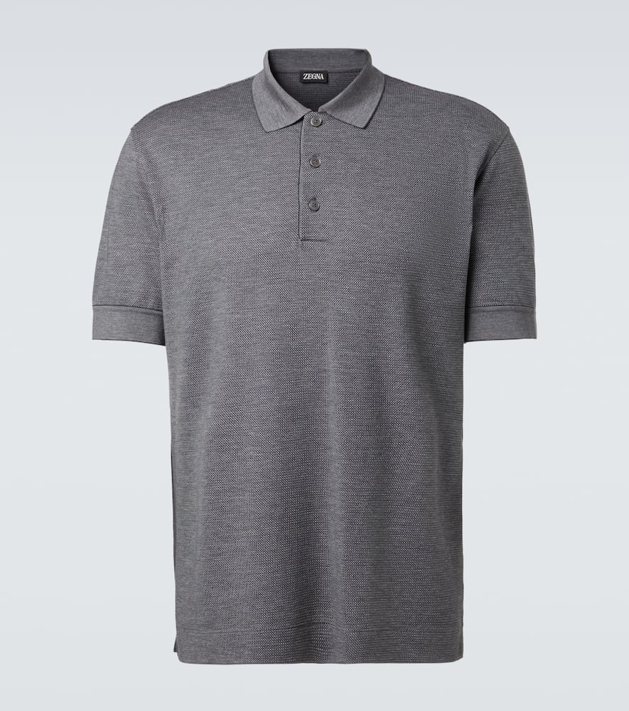 Хлопковая поло из пике с шелком Zegna, Grey Melange
Хлопковая поло из пике с шелком Zegna, Grey Melange