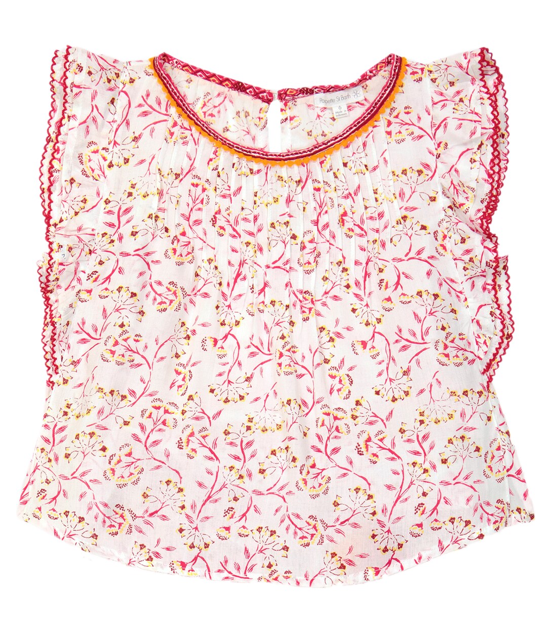 Блузка с цветочным принтом янтарного цвета Poupette St Barth Kids, Pink Cerise
Блузка с цветочным принтом янтарного цвета Poupette St Barth Kids, Pink Cerise