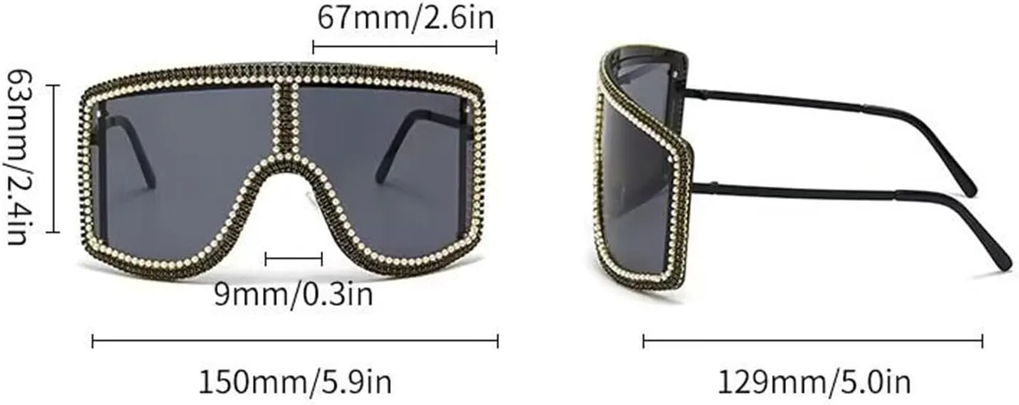 Солнцезащитные очки Willochra с крупными стразами, женские, 2023 год, роскошные цельные спортивные солнцезащитные очки в стиле Y2K для женщин в стиле панк, Brown
Солнцезащитные очки Willochra с крупными стразами, женские, 2023 год, роскошные цельные спортивные солнцезащитные очки в стиле Y2K для женщин в стиле панк, Brown