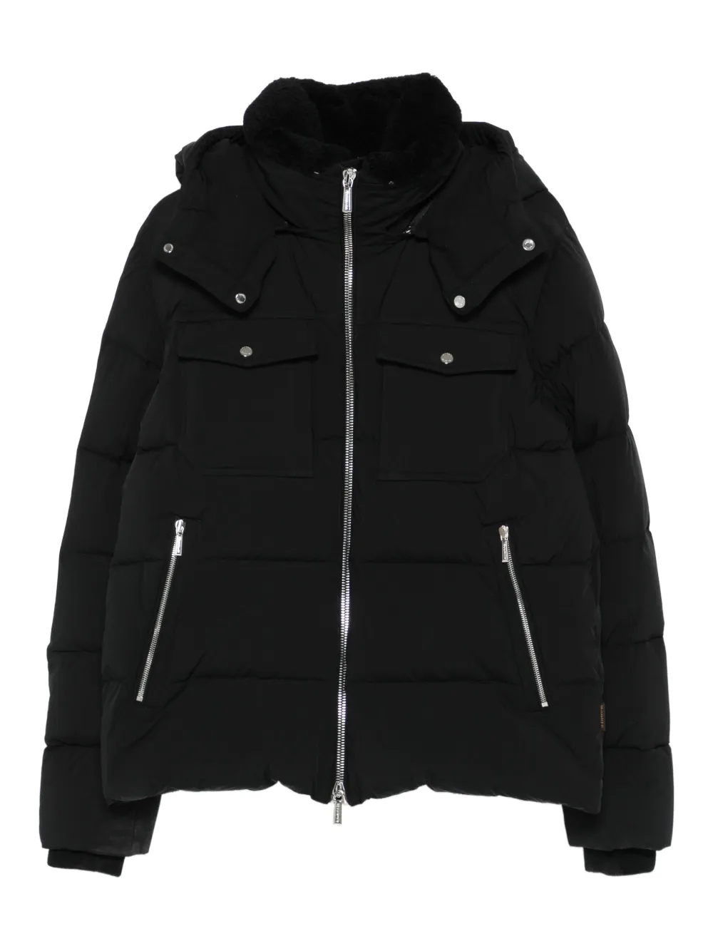 Стеганая куртка с капюшоном Moorer, черный
Стеганая куртка с капюшоном Moorer, черный