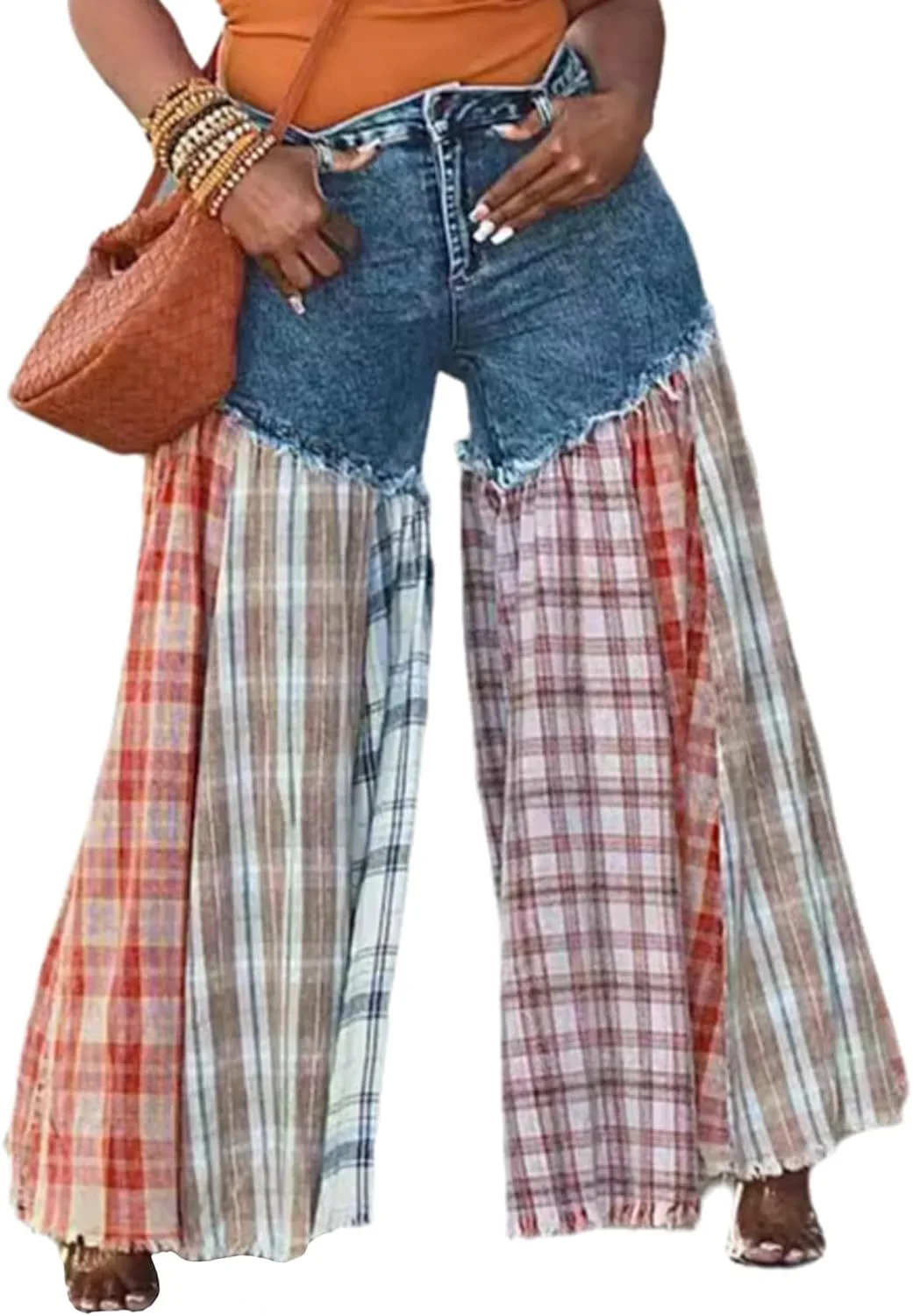 Женские джинсы baggy patchwork high waisted wide leg Xadsfeel
Женские джинсы baggy patchwork high waisted wide leg Xadsfeel