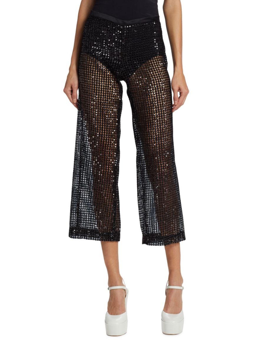 Брюки из сетки с пайетками от The Blue Frederick Anderson, черный
Брюки из сетки с пайетками от The Blue Frederick Anderson, черный