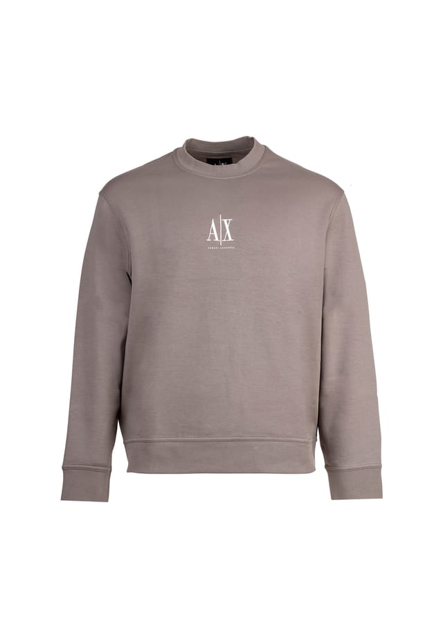 Свитшот - пуловер с круглым вырезом и логотипом из хлопковой смеси Armani Exchange, бежевый
Свитшот - пуловер с круглым вырезом и логотипом из хлопковой смеси Armani Exchange, бежевый