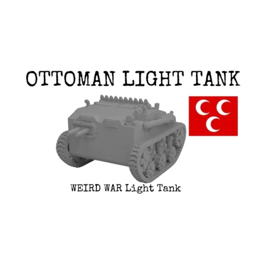 Османский легкий танк, WWI Shattered Crown Miniatures - Ottoman (Assorted Scales)
Османский легкий танк, WWI Shattered Crown Miniatures - Ottoman (Assorted Scales)