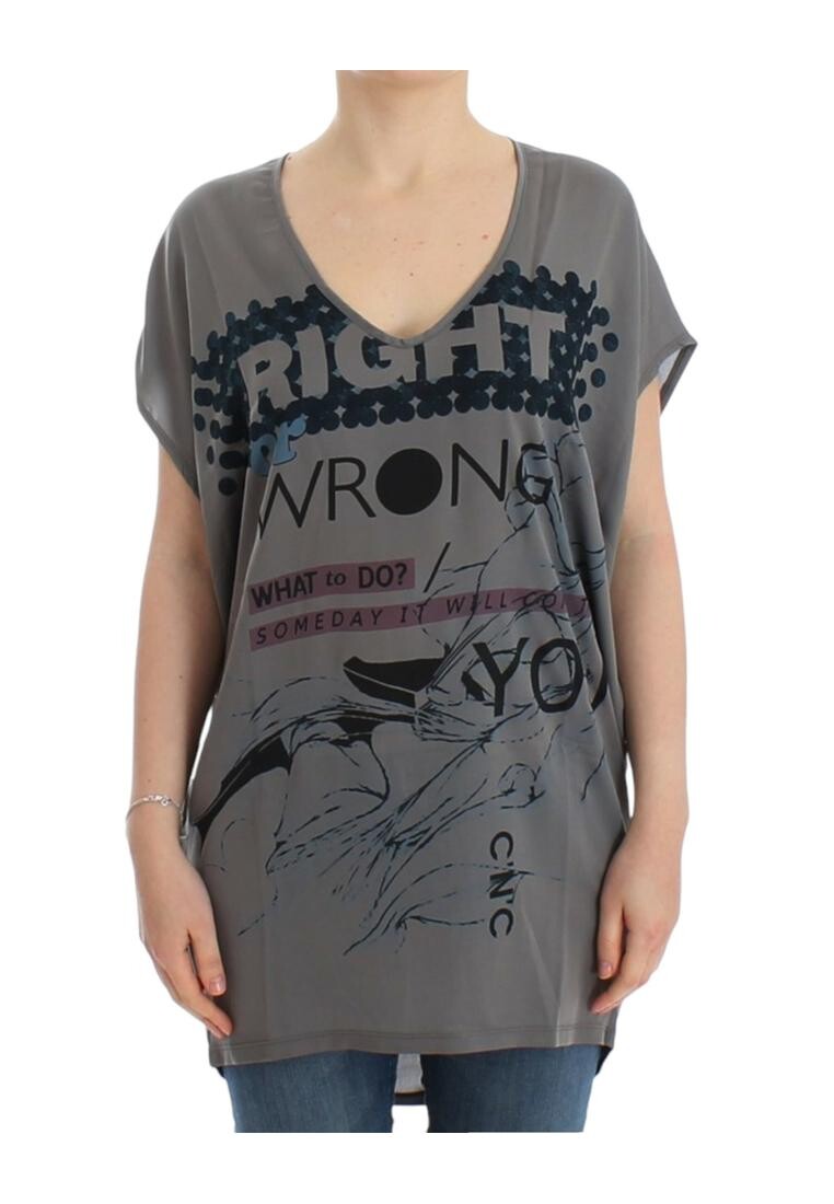 Длинная футболка с v-образным вырезом Costume National, серый
Длинная футболка с v-образным вырезом Costume National, серый