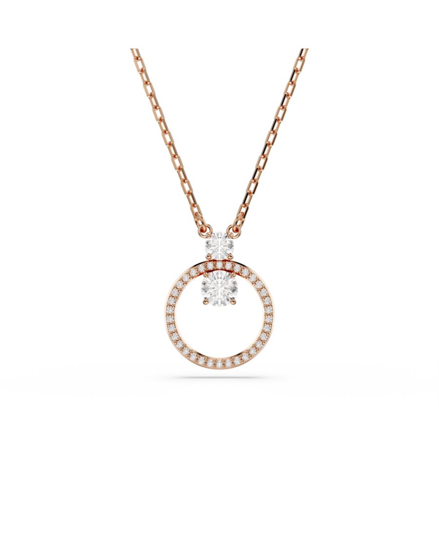 Кулон Constella, круглая огранка, белое колье Swarovski, Rose gold
Кулон Constella, круглая огранка, белое колье Swarovski, Rose gold