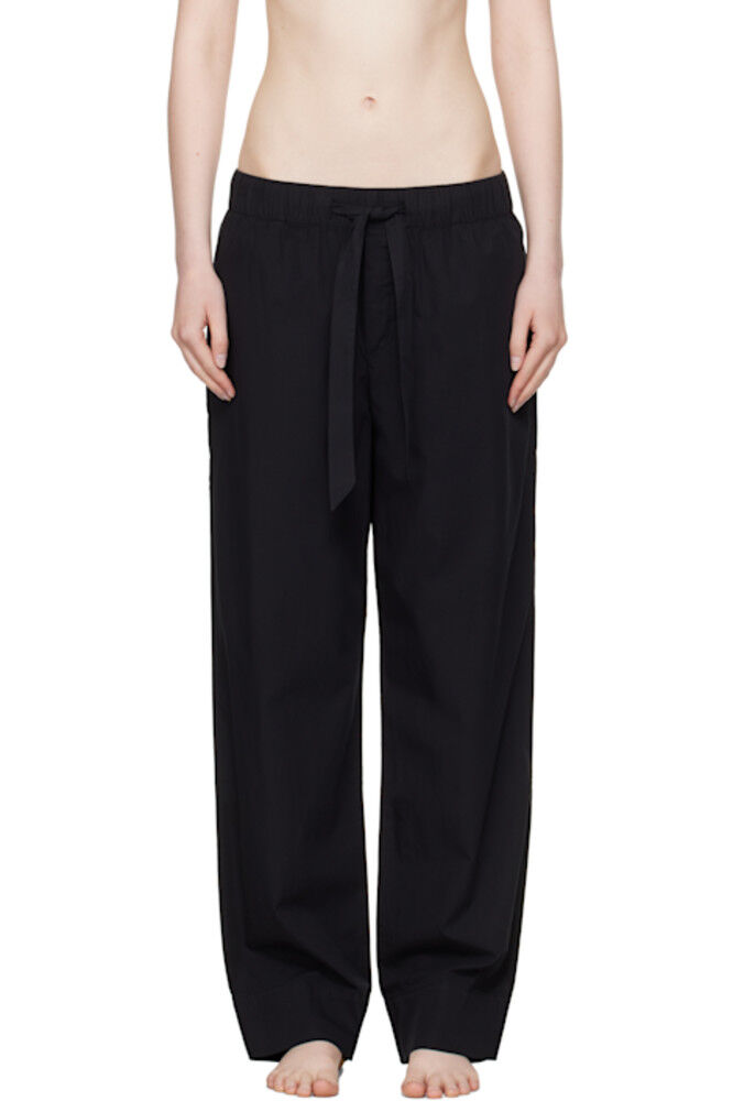 Пижамные штаны из черного поплина Tekla
Пижамные штаны из черного поплина Tekla