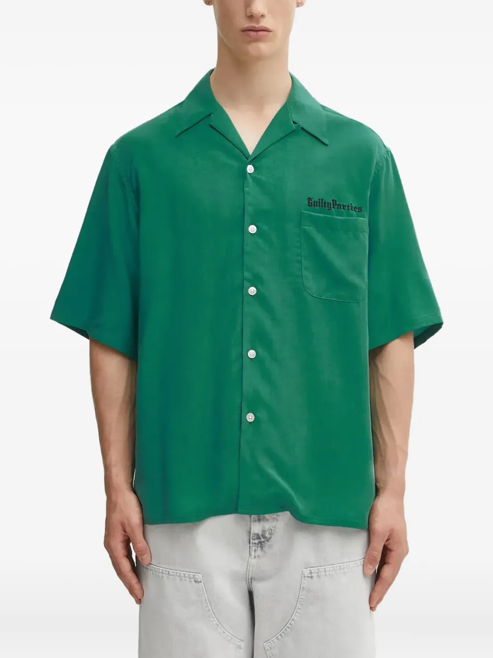 Рубашка с вышивкой на кармане WACKO MARIA, зеленый
Рубашка с вышивкой на кармане WACKO MARIA, зеленый