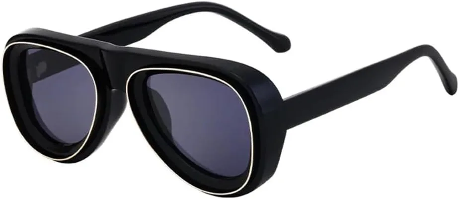 Винтажные солнцезащитные очки для женщин и мужчин, мужские солнцезащитные очки в панк-стиле, роскошные, популярные, в большой оправе generic, Black Silver Black
Винтажные солнцезащитные очки для женщин и мужчин, мужские солнцезащитные очки в панк-стиле, роскошные, популярные, в большой оправе generic, Black Silver Black