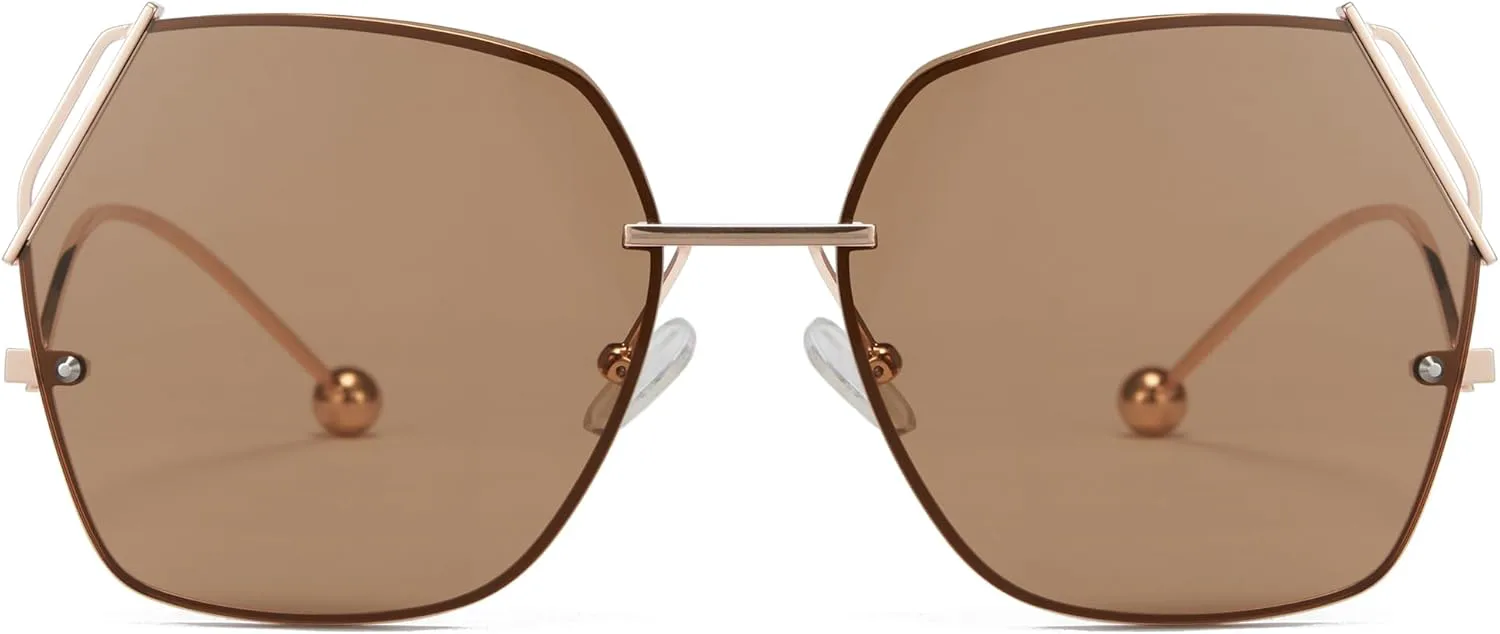 Солнцезащитные очки Cyxus Polygon для женщин, защита от УФ-излучения, большая антибликовая металлическая оправа, нейлоновые линзы, 1124 - Rose Gold Frame - Brown Lens
Солнцезащитные очки Cyxus Polygon для женщин, защита от УФ-излучения, большая антибликовая металлическая оправа, нейлоновые линзы, 1124 - Rose Gold Frame - Brown Lens