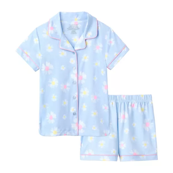 Комплект из пижамного топа с короткими рукавами и шорт с принтом для девочек 4–12 лет Cuddl Duds, цвет blue daisy
Комплект из пижамного топа с короткими рукавами и шорт с принтом для девочек 4–12 лет Cuddl Duds, цвет blue daisy