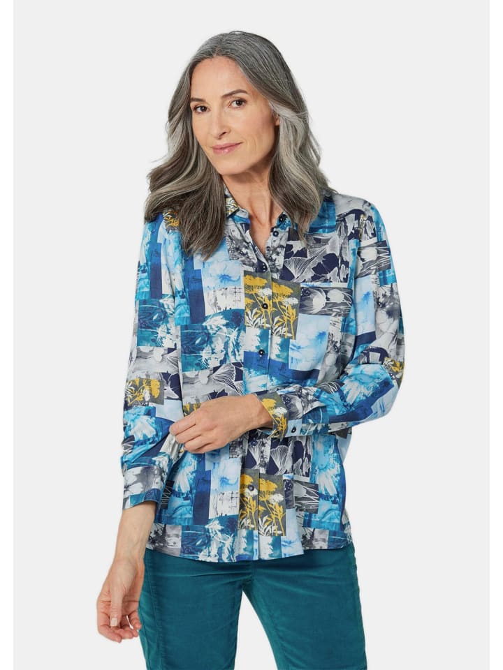 Блузка-рубашка с принтом серого цвета / узорчатая GOLDNER
Блузка-рубашка с принтом серого цвета / узорчатая GOLDNER