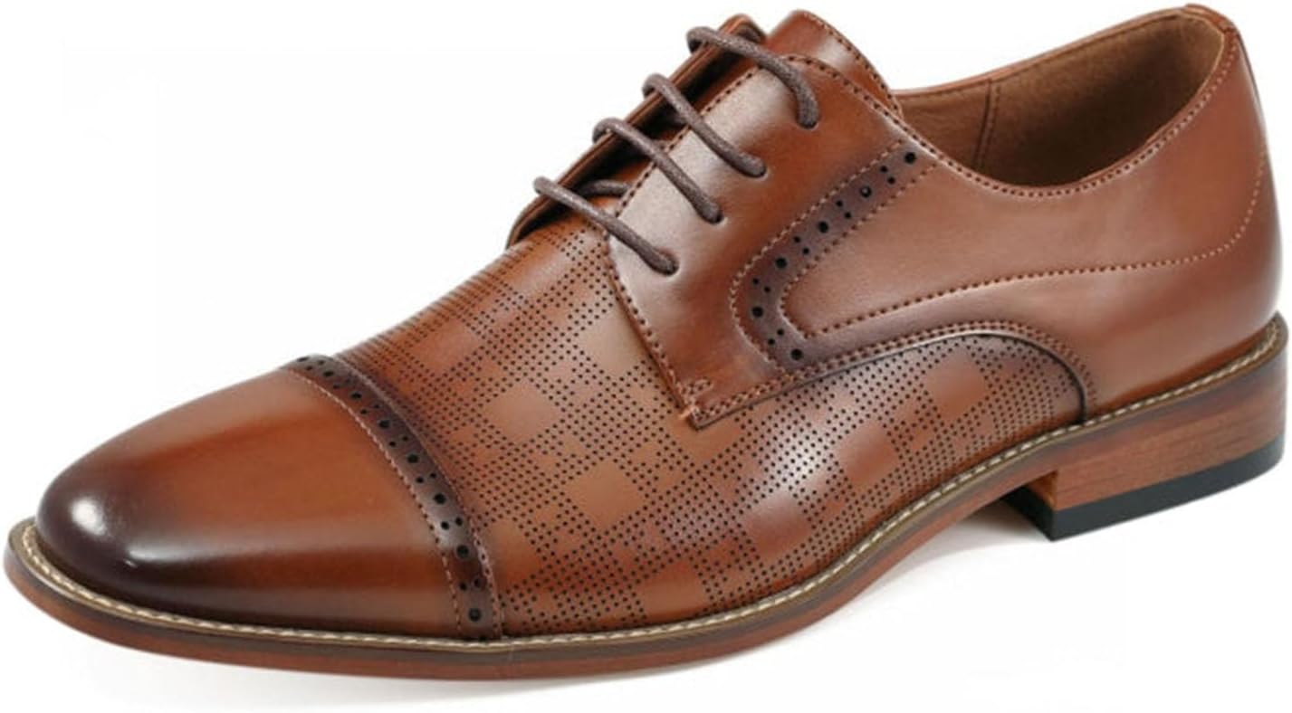 Мужские оксфорды Amali с текстурированным носком, мужские оксфорды из высококачественной искусственной кожи, универсальная официальная обувь для любого случая, Cognac (Reno)
Мужские оксфорды Amali с текстурированным носком, мужские оксфорды из высококачественной искусственной кожи, универсальная официальная обувь для любого случая, Cognac (Reno)
