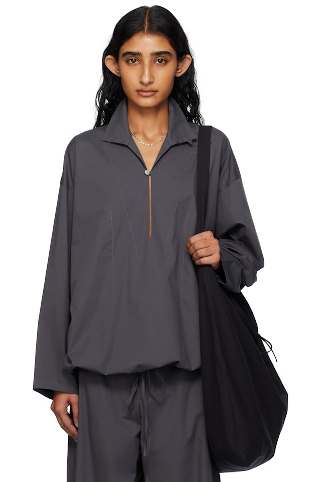 Растягивающаяся хлопковая блуза из микрофайла Bambou Roger Kwong, цвет iron gate
Растягивающаяся хлопковая блуза из микрофайла Bambou Roger Kwong, цвет iron gate