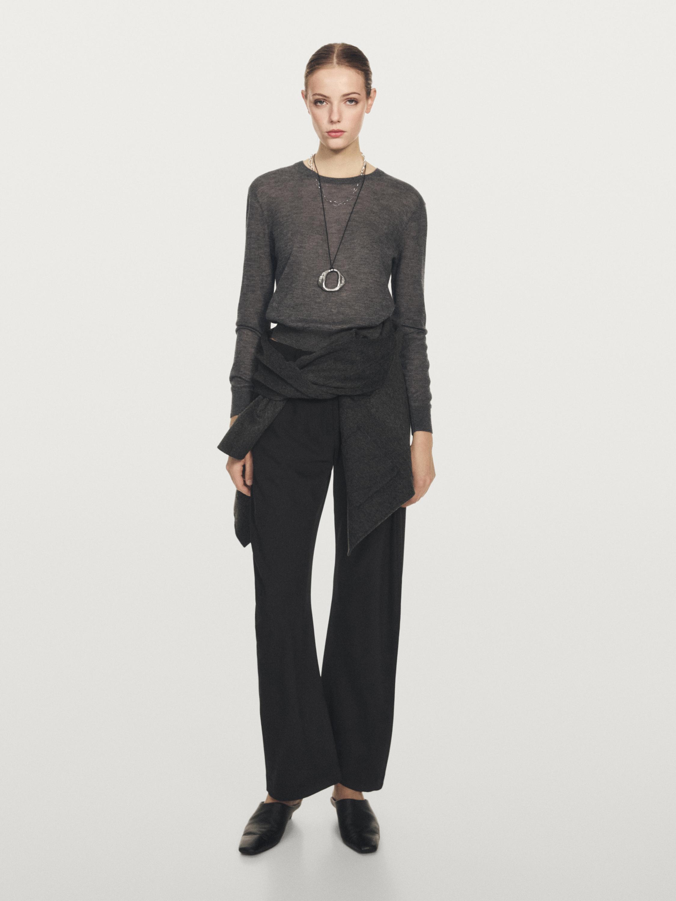 100% кашемировый тонкий трикотажный свитер Massimo Dutti, антрацитово-серый
100% кашемировый тонкий трикотажный свитер Massimo Dutti, антрацитово-серый