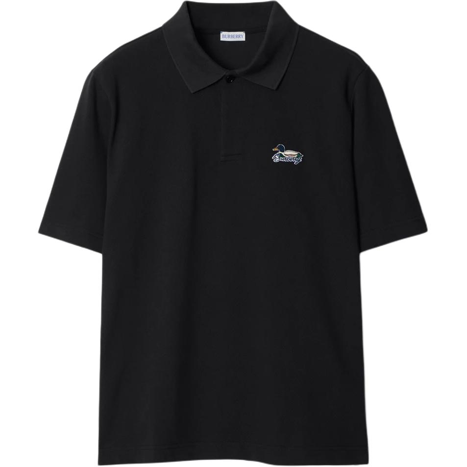 Футболка поло из хлопка с логотипом Burberry, черная
Футболка поло из хлопка с логотипом Burberry, черная