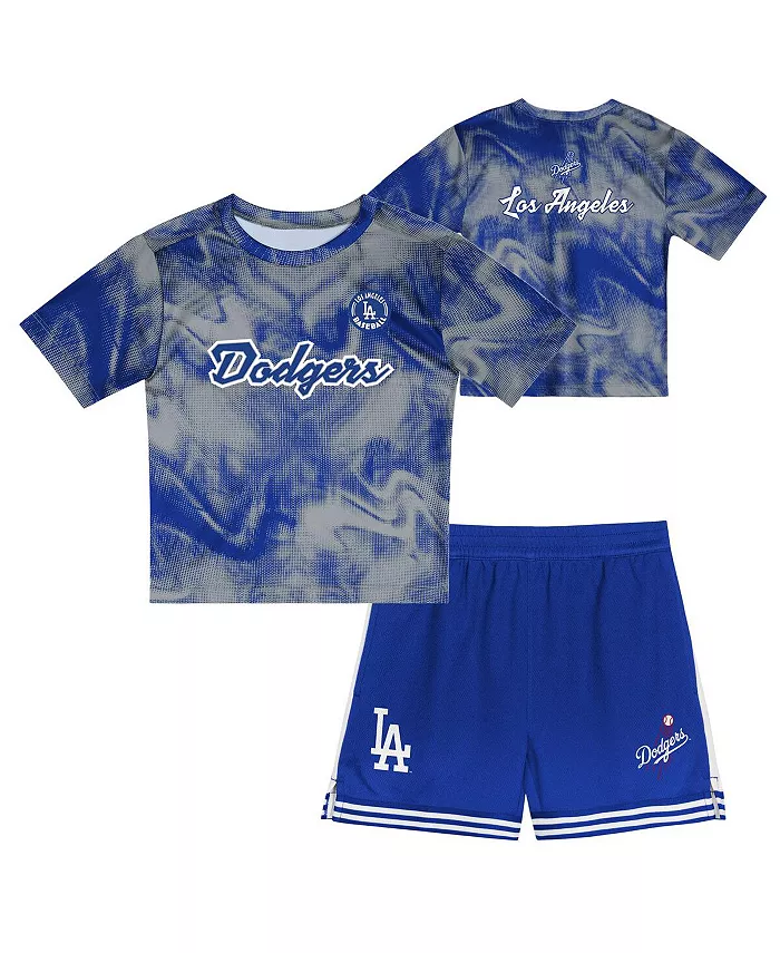Детский комплект из футболки и шорт Toddler Gray/Royal Los Angeles Dodgers Pinch Hitter Infielder Outerstuff
Детский комплект из футболки и шорт Toddler Gray/Royal Los Angeles Dodgers Pinch Hitter Infielder Outerstuff