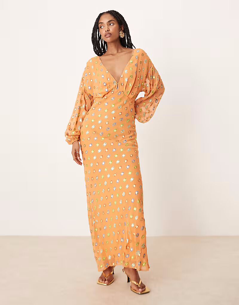 Никогда не полностью одетый металлик золотого цвета мидакси платье в горошек кораллового цвета Never Fully Dressed
Никогда не полностью одетый металлик золотого цвета мидакси платье в горошек кораллового цвета Never Fully Dressed