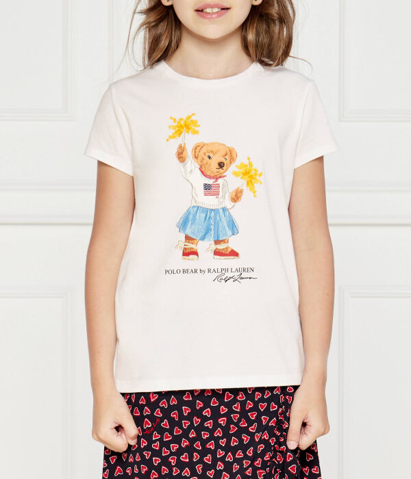Футболка детская Polo Ralph Lauren с изображением медведя, белый
Футболка детская Polo Ralph Lauren с изображением медведя, белый