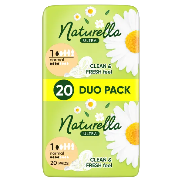 Гигиенические прокладки, 20 шт./1 упаковка. Naturella Ultra normal camomile
Гигиенические прокладки, 20 шт./1 упаковка. Naturella Ultra normal camomile