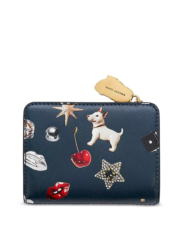 Миниатюрный кожаный кошелек-портмоне для мелочей Marc Jacobs, синий
Миниатюрный кожаный кошелек-портмоне для мелочей Marc Jacobs, синий