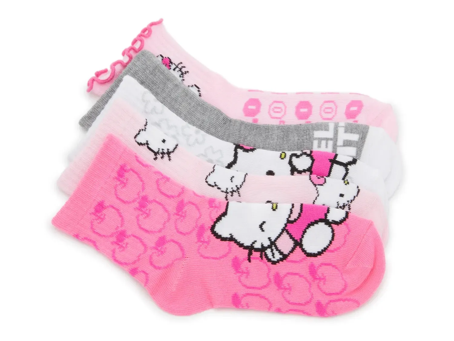Детские носки High Point Design Hello Kitty Quarter Ankle Socks - 5 шт. в упаковке, белые/розовые/серые
Детские носки High Point Design Hello Kitty Quarter Ankle Socks - 5 шт. в упаковке, белые/розовые/серые