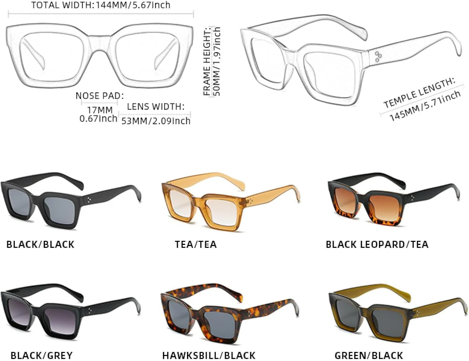 Солнцезащитные очки с защитой от УФ-излучения UV400 | Большие цветные линзы | для женщин и мужчин | для занятий спортом на открытом воздухе и вождения DSVIGF, Tea Tea
Солнцезащитные очки с защитой от УФ-излучения UV400 | Большие цветные линзы | для женщин и мужчин | для занятий спортом на открытом воздухе и вождения DSVIGF, Tea Tea