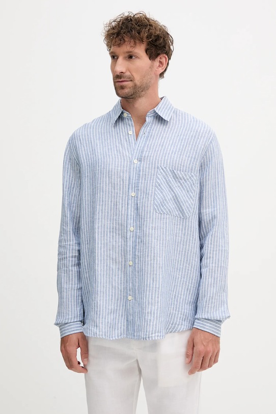 Льняная рубашка Frescobol Carioca, синий
Льняная рубашка Frescobol Carioca, синий