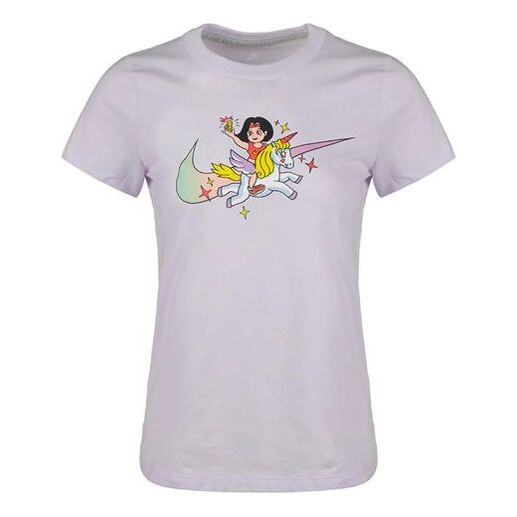 Футболка с мультяшным логотипом, короткий рукав Nike, фиолетовый
Футболка с мультяшным логотипом, короткий рукав Nike, фиолетовый