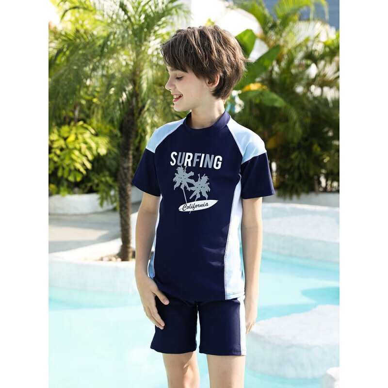 Детский купальник Shark Bart для полных детей, подростков и мальчиков, костюм-плавки для мальчиков, средних и крупных детей, темно-синий 140-170 SBART 
Детский купальник Shark Bart для полных детей, подростков и мальчиков, костюм-плавки для мальчиков, средних и крупных детей, темно-синий 140-170 SBART