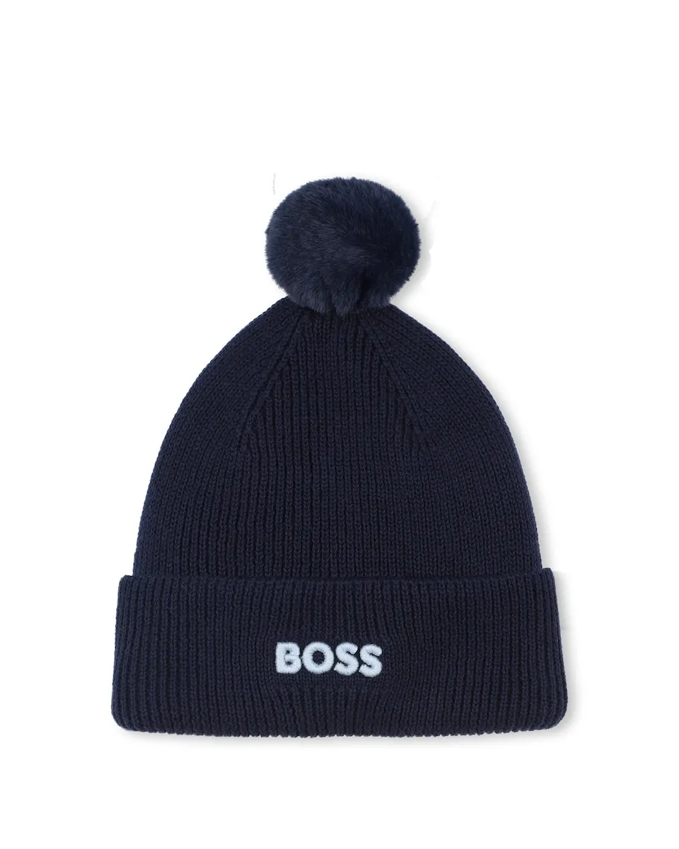 Детская шапочка для мальчика из хлопка BOSS Kidswear, черный
Детская шапочка для мальчика из хлопка BOSS Kidswear, черный