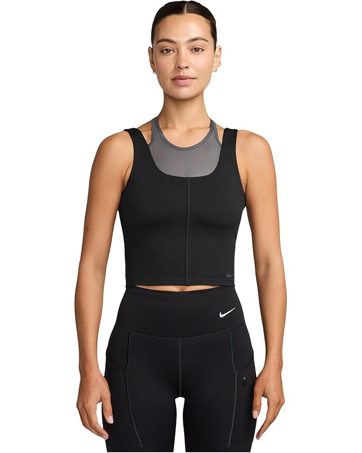 Женский укороченный топ Nike One Fitted Dri-Fit, Black/Dark Smoke Grey
Женский укороченный топ Nike One Fitted Dri-Fit, Black/Dark Smoke Grey