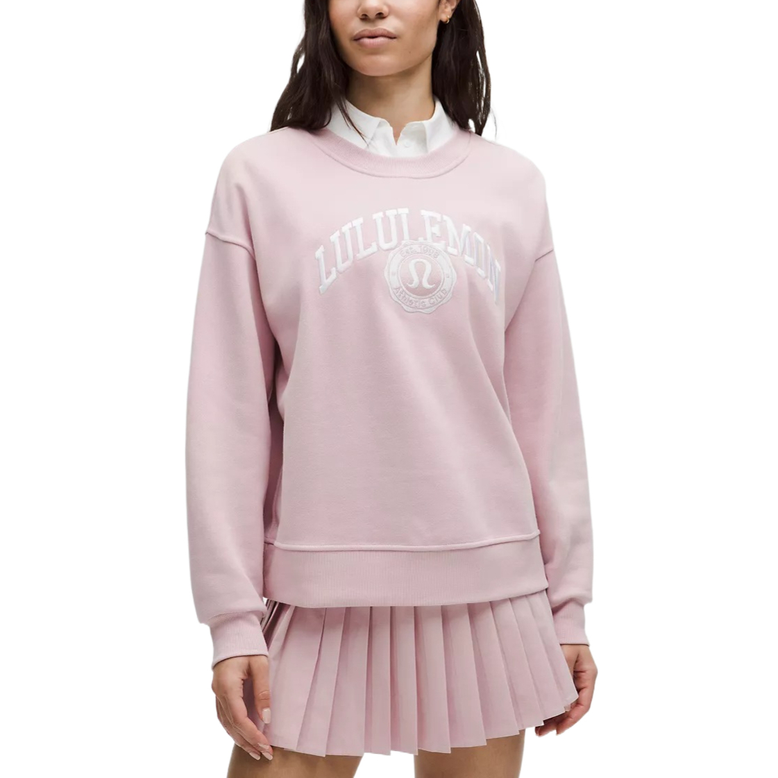 Свободный оверсайз свитшот женский Lululemon, розовый
Свободный оверсайз свитшот женский Lululemon, розовый