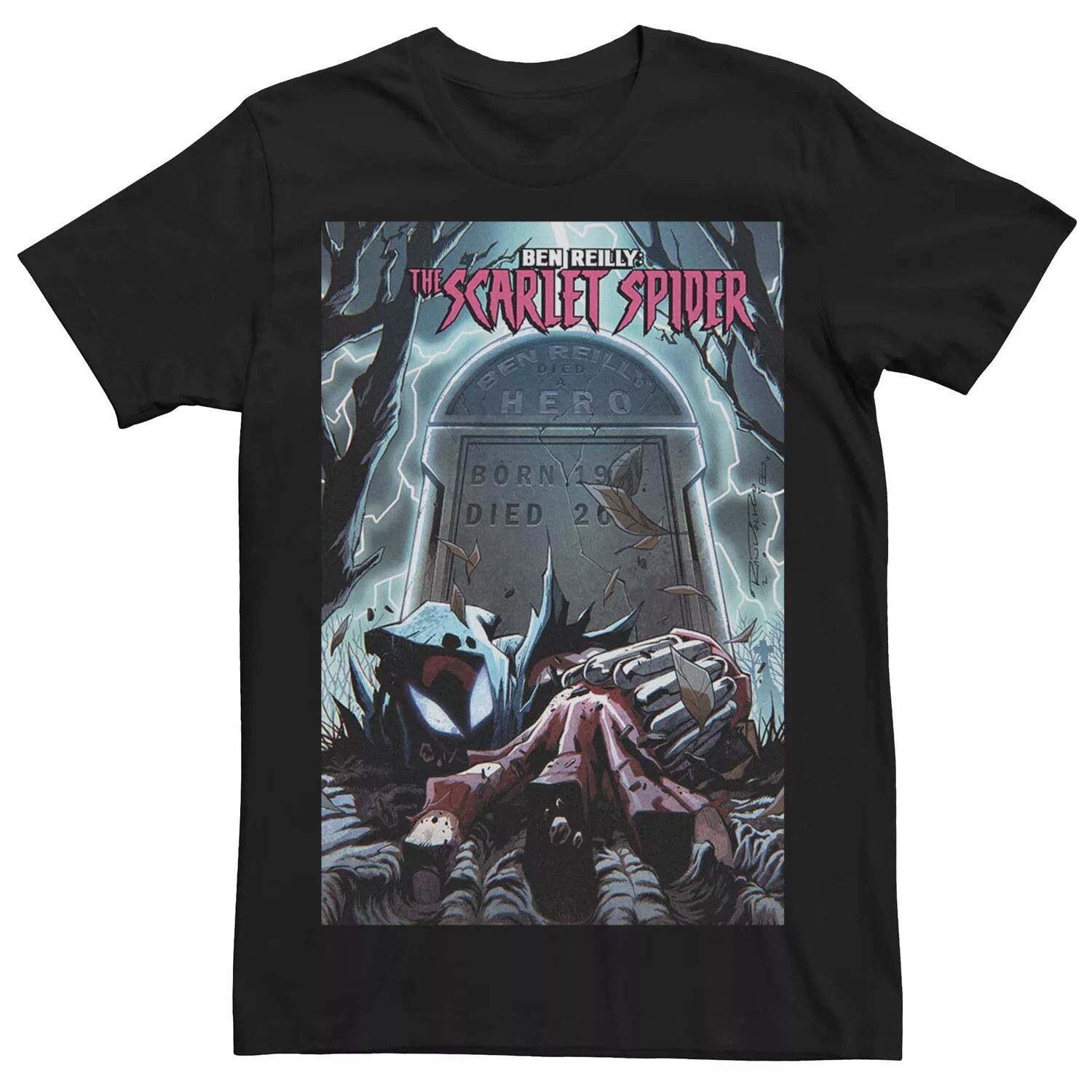 Мужская футболка Marvel's Scarlet Spider #25 с обложкой комиксов Licensed Character 
Мужская футболка Marvel's Scarlet Spider #25 с обложкой комиксов Licensed Character