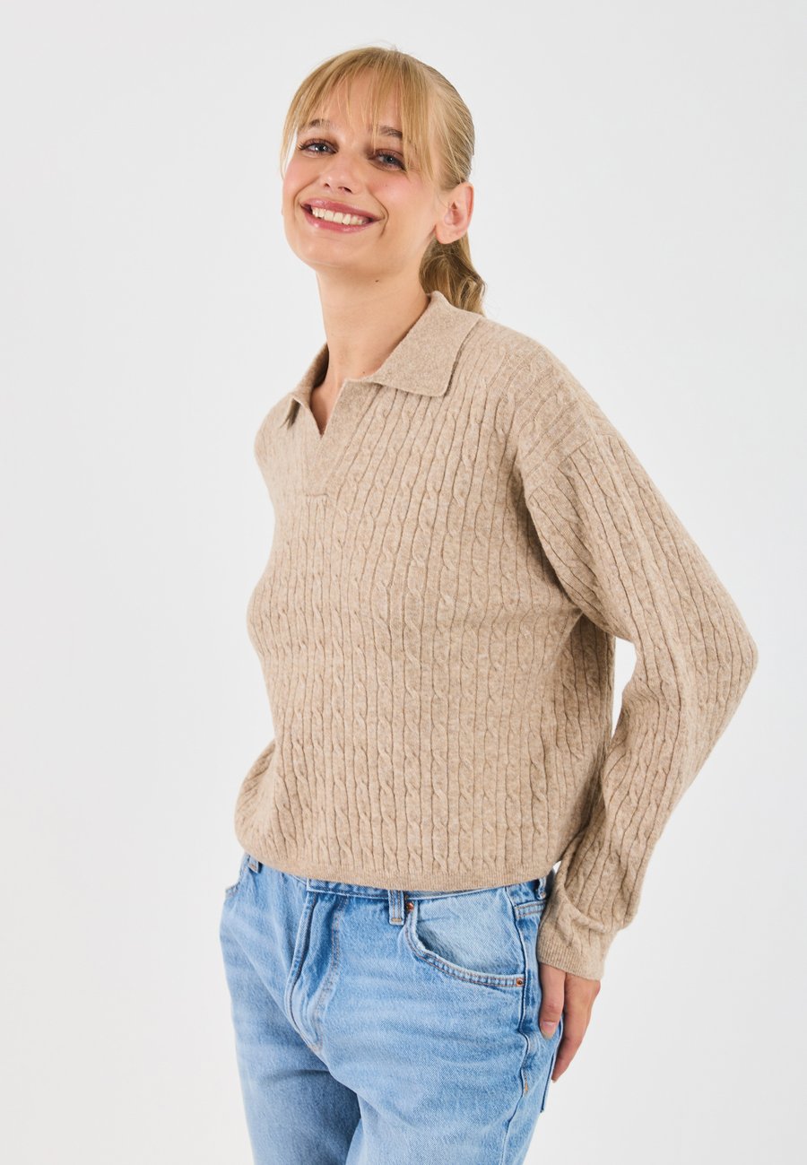 Джемпер Even&Odd Jumper, Sand Melange/Sand
Джемпер Even&Odd Jumper, Sand Melange/Sand